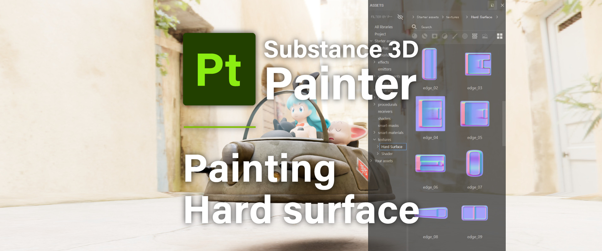[ Substance 3D Painter ] How to paint on Normal using the Hard Surface material