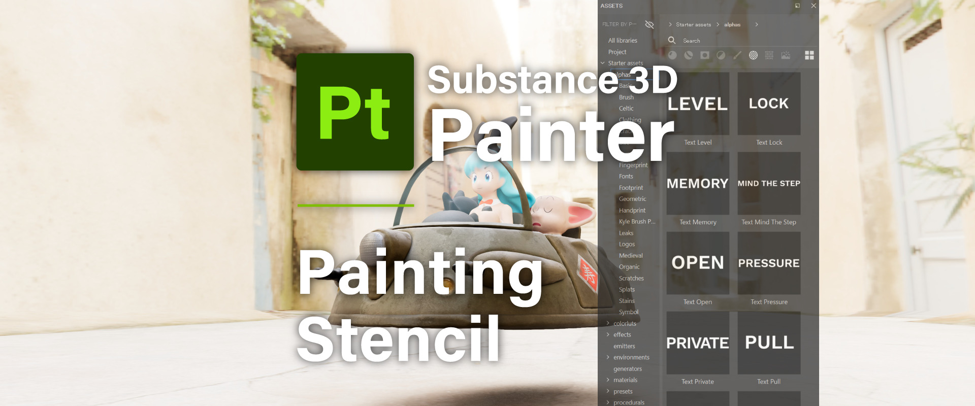 [ Substance 3D Painter ] How to use the stencil
